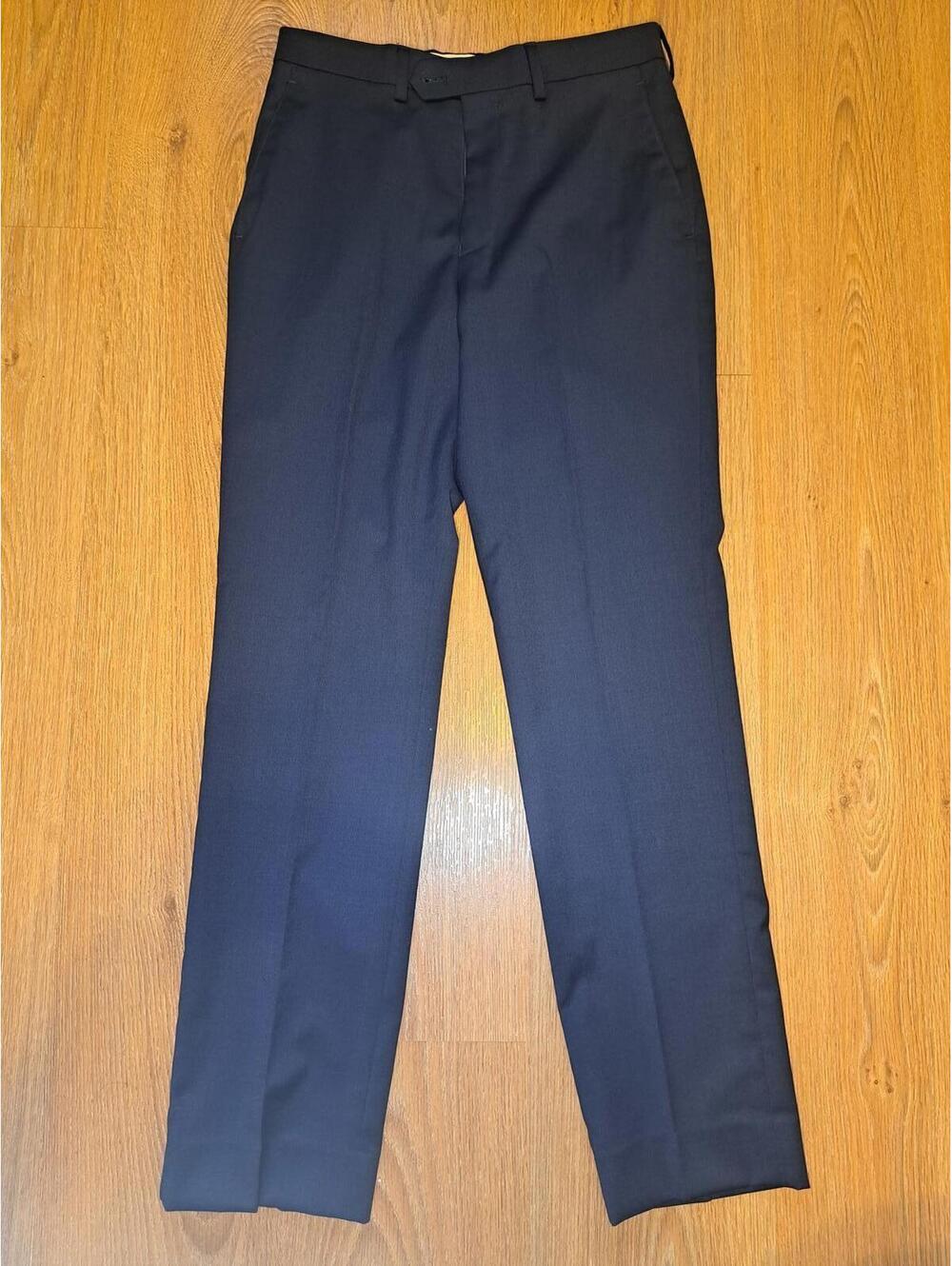 Jos A Bank 2 Piece Suit Boys Size 18 Pants 16 Navy Blue Wool - Picture 14 of 16